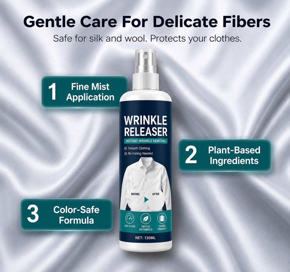 Instant Wrinkle Release Spray || Buy 1 Get 1 Free🔥